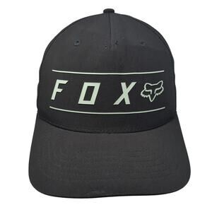 Fox Head Fitted Hat Black Medium Flexfit Solid Vent Holes Outdoor